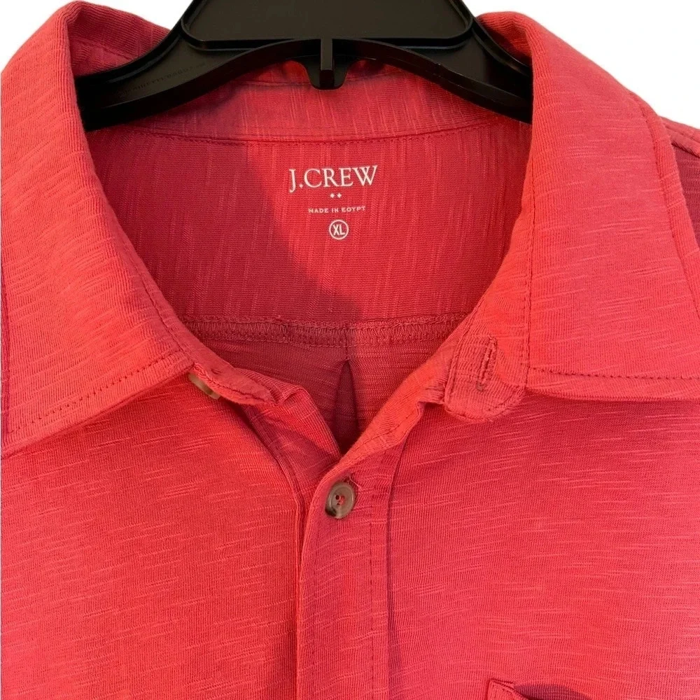 J. Crew Men's Long Sleeve Cotton Button Down Polo Shirt Sz XL Style #BB775